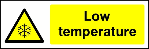 Low temperature. Food processing sign artwork FOOD0082.