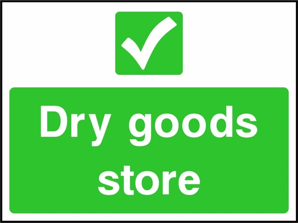 Dry goods store. Food processing sign artwork FOOD0043.