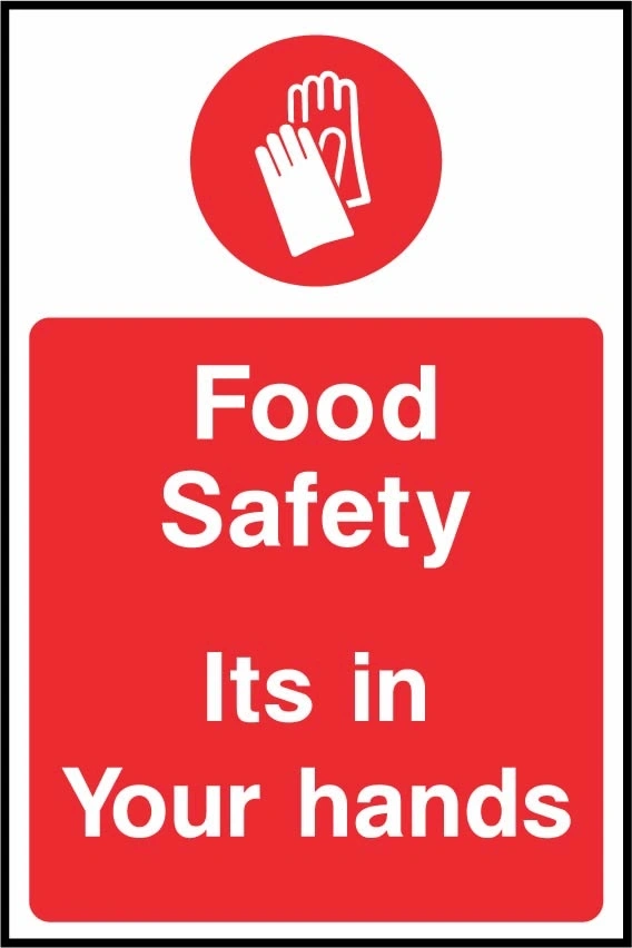 Food safety — Its in your hands. Food processing sign artwork FOOD0106.
