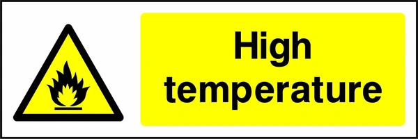 High temperature. Food processing sign artwork FOOD0083.